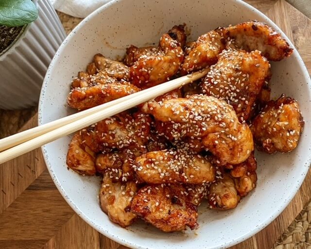 Koreansk friterad kyckling